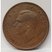 AUSTRALIA 1946 .  ONE 1 PENNY . ERROR . PART OF THE PRESS RIVOTED